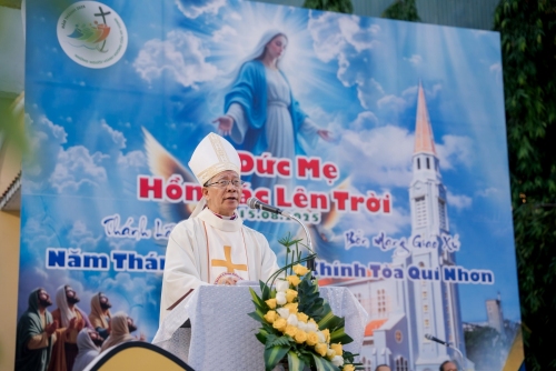 Bài giảng thánh lễ trạm Năm Thánh 2025 của Đức cha Matthêô tại Nhà thờ Chính Tòa Qui Nhơn ngày 15 tháng 8 năm 2025