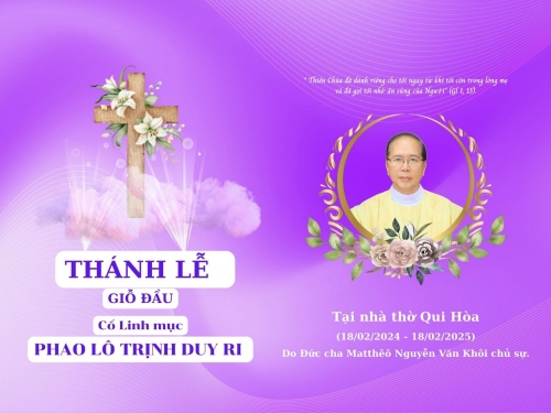 LỄ GIỖ ĐẦU Cố linh mục PHAO LÔ TRỊNH DUY RI (Thuyết trình (43))