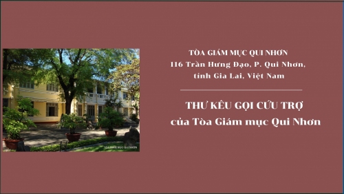 Thư kêu gọi cứu trợ của Tòa Giám Mục Qui Nhơn