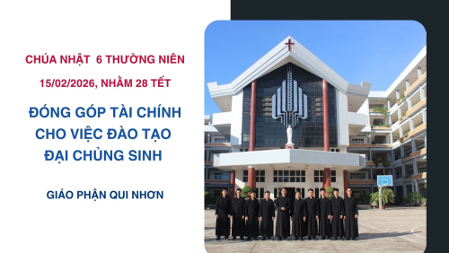 Thư của Đức Giám mục về việc đóng góp tài chính cho việc đào tạo các Đại Chủng sinh của Giáo phận