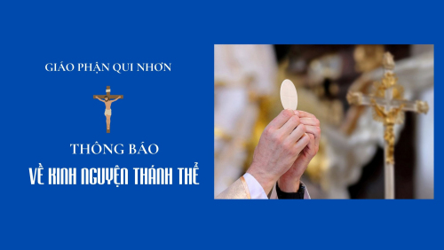 Tòa Giám mục Qui Nhơn: Thông báo về việc đọc Kinh Nguyện Thánh Thể trong thánh lễ