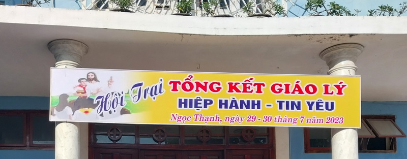 Hội trại tổng kết giáo lý năm học 2022 – 2023 tại Giáo xứ Ngọc Thạnh