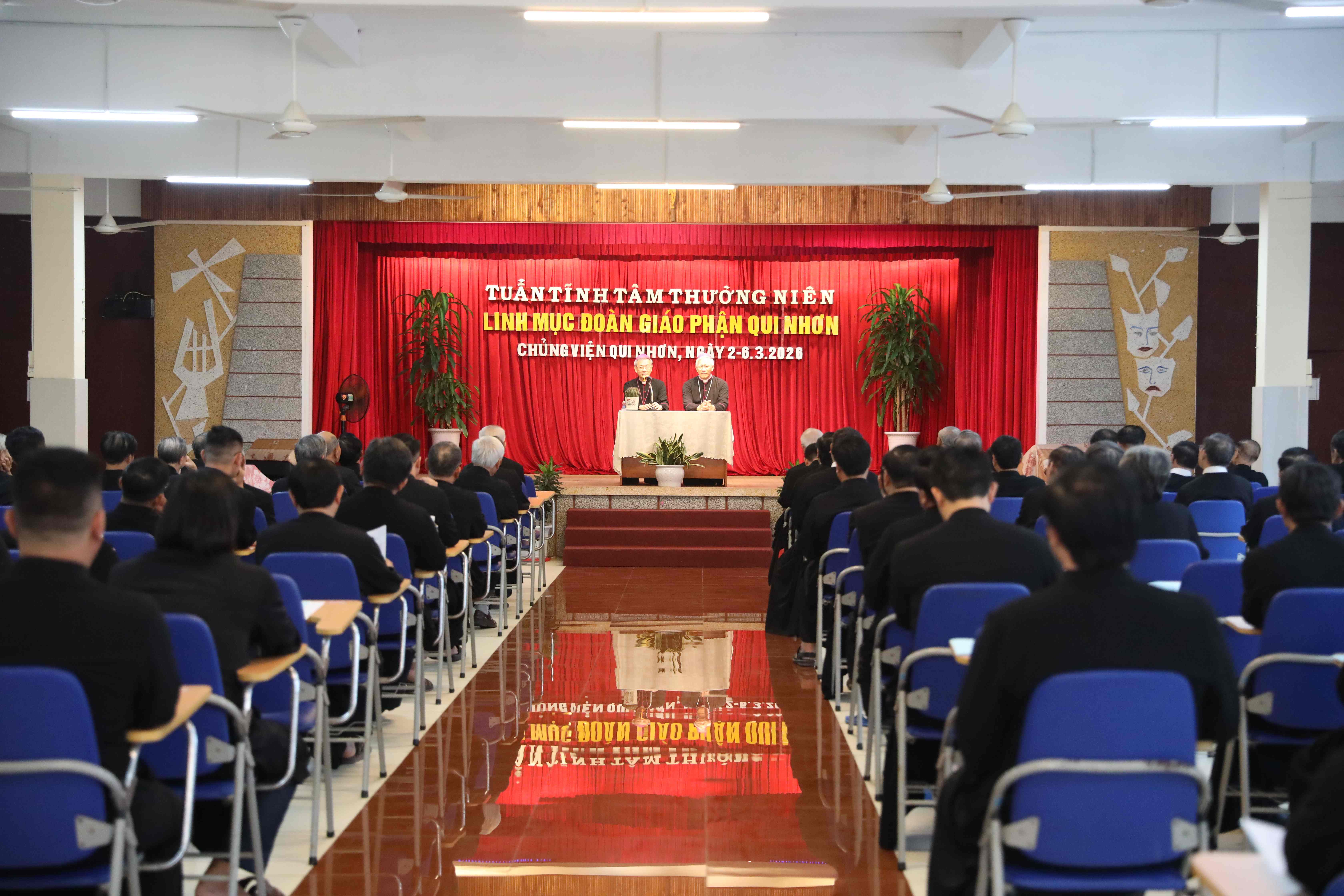 Tĩnh tâm Linh mục Giáo phận Qui Nhơn 2026 – Ngày I (02/03/2026): Vị trí của Đức Maria trong việc loan báo sự cứu chuộc