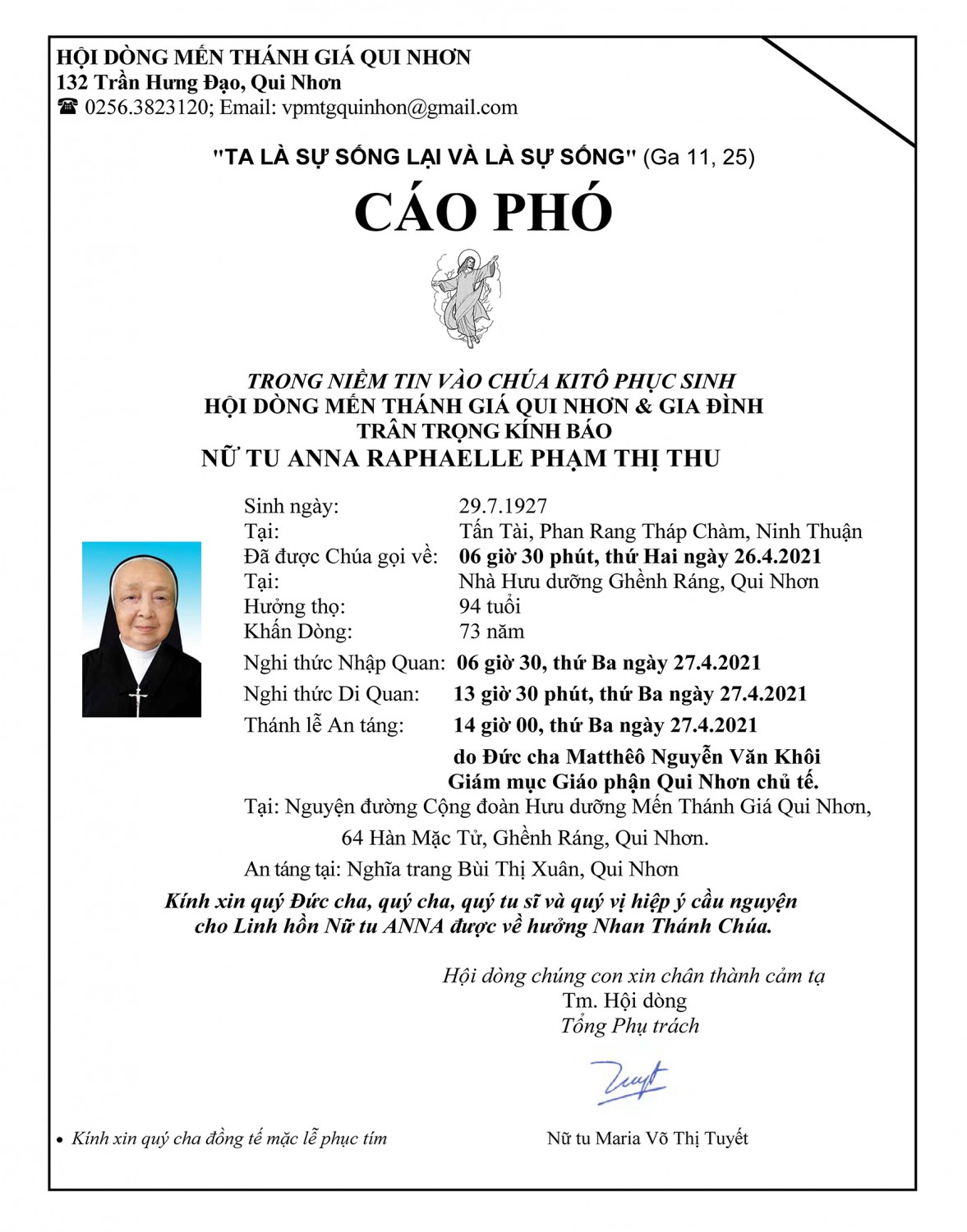 Anna Raphaelle Phạm Thị Thu